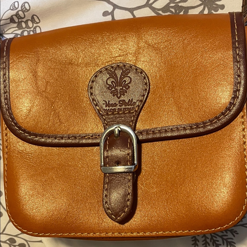 Vera Pelle Brown Leather Mini Bag